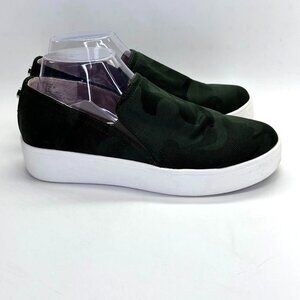 Steve Madden Zayna Camo Slip On Platform Sneaker Size 9.5 Comfort Walking